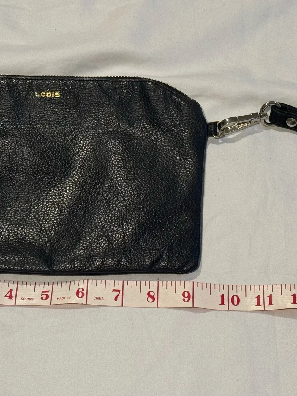 🔥 LODIS Black Genuine Leather Wristlet Clutch | Excellent Condition!